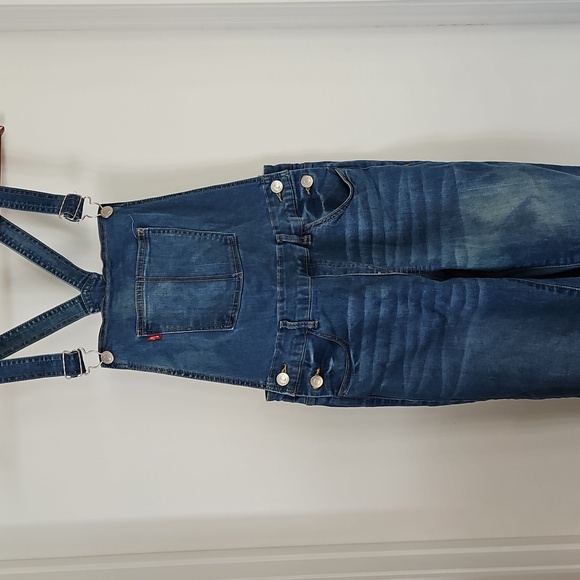 LEVIS DISTRESSED OVERALLS - Picture 2 of 13